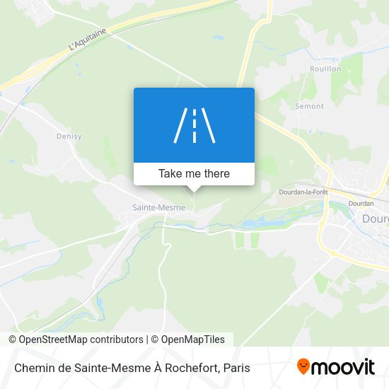 Chemin de Sainte-Mesme À Rochefort map