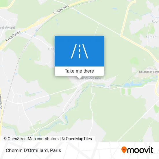 Chemin D'Ormillard map