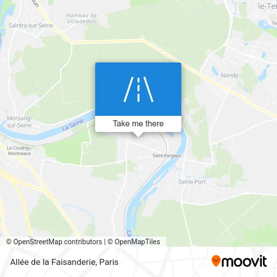 Mapa Allée de la Faisanderie