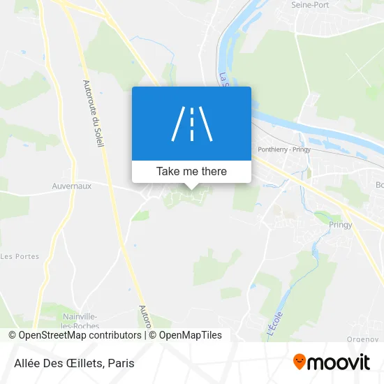 Allée Des Œillets map