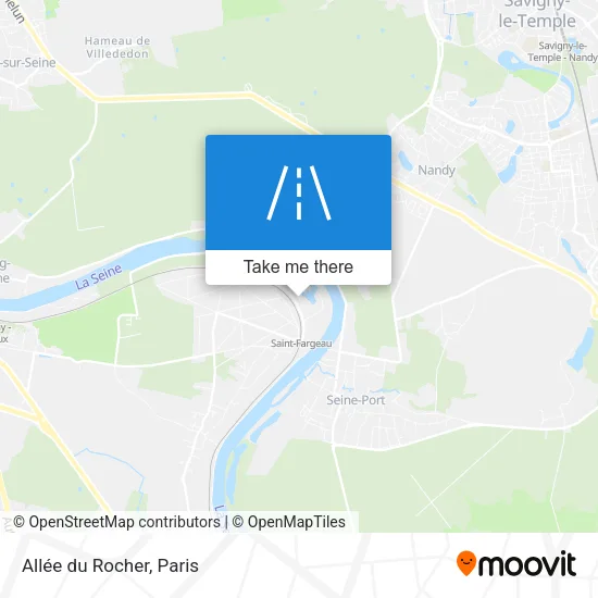 Mapa Allée du Rocher