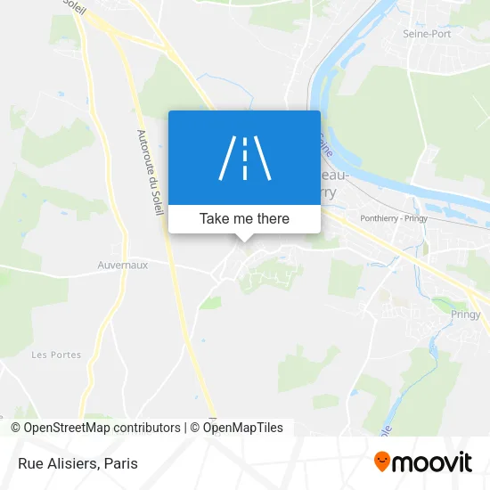 Mapa Rue Alisiers