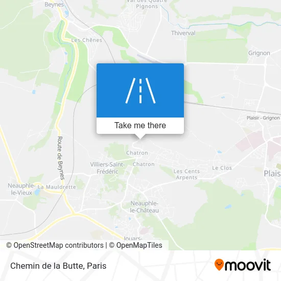 Chemin de la Butte map