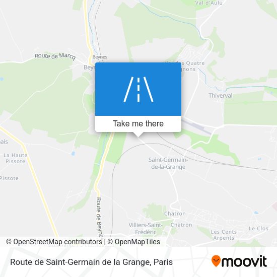 Route de Saint-Germain de la Grange map