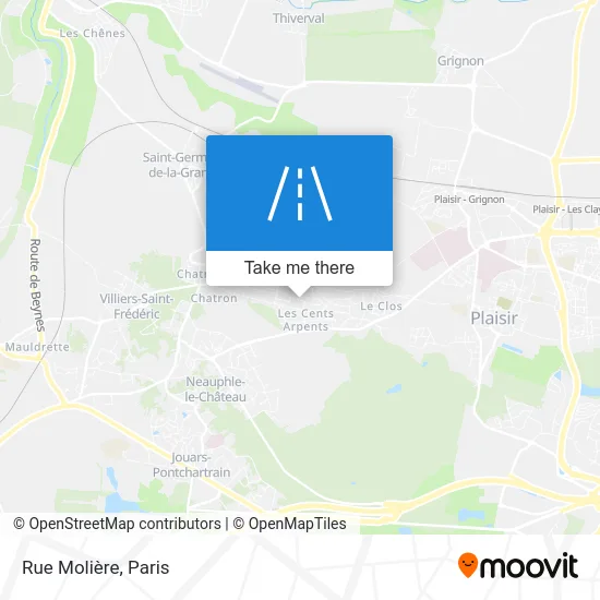 Rue Molière map