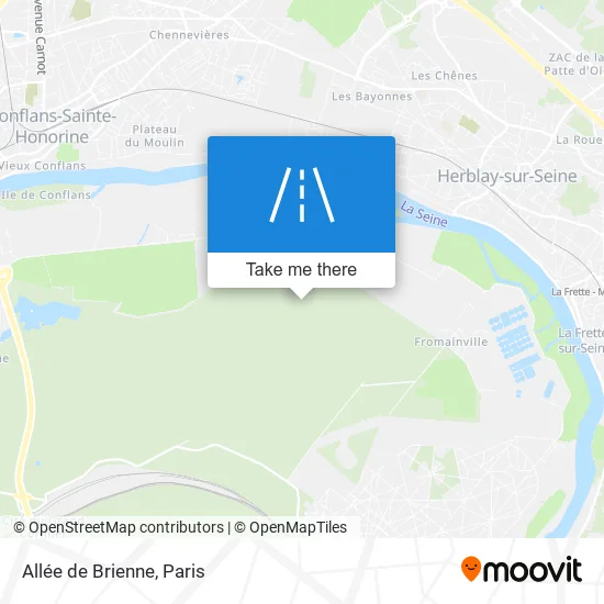 Mapa Allée De Brienne