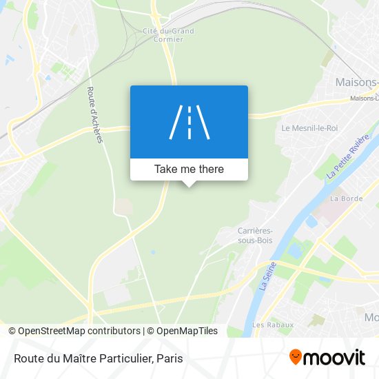 Route Du Maître Particulier map