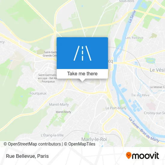 Rue Bellevue map