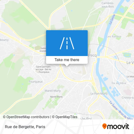 Rue de Bergette map