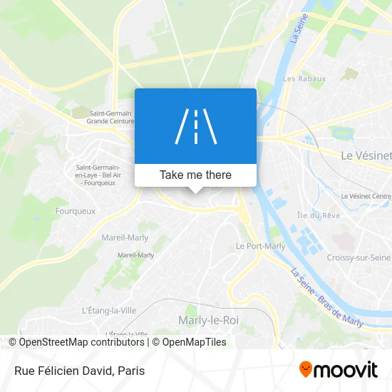 Rue Félicien David map