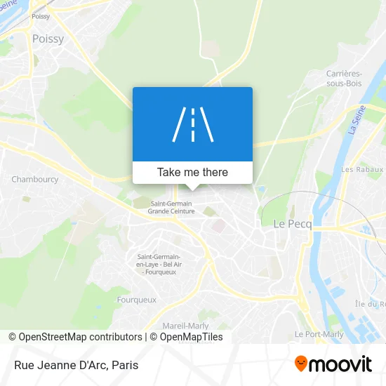 Rue Jeanne D'Arc map