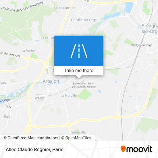 Allée Claude Régnier map