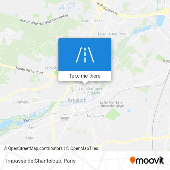 Impasse de Chanteloup map