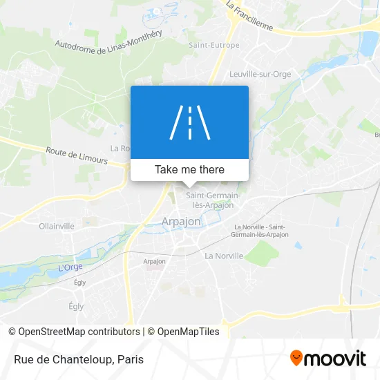 Rue de Chanteloup map