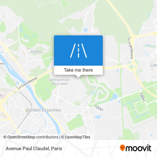 Avenue Paul Claudel map