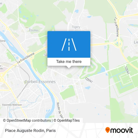 Place Auguste Rodin map