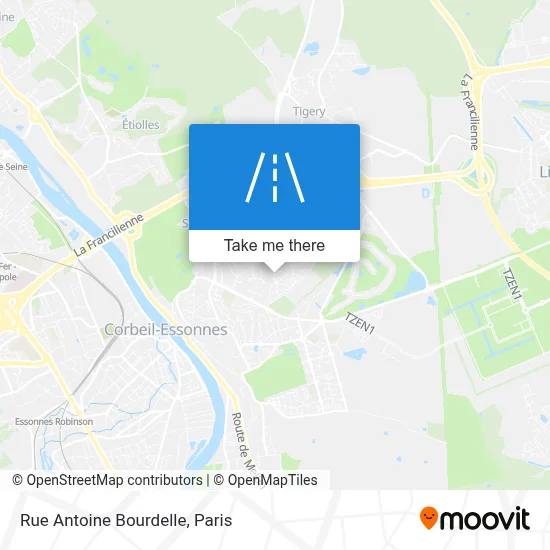 Rue Antoine Bourdelle map