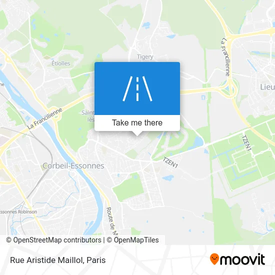 Rue Aristide Maillol map