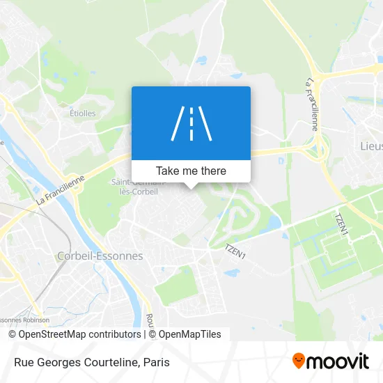 Rue Georges Courteline map