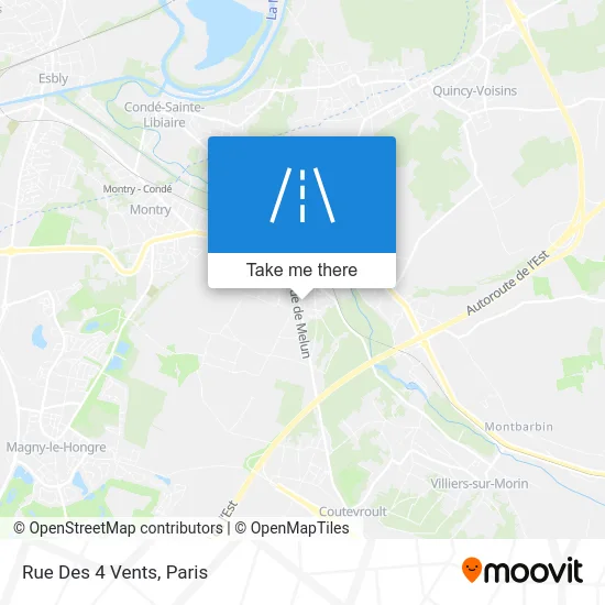 Rue Des 4 Vents map