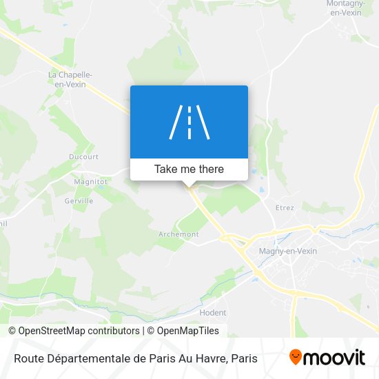 Route Départementale de Paris Au Havre map