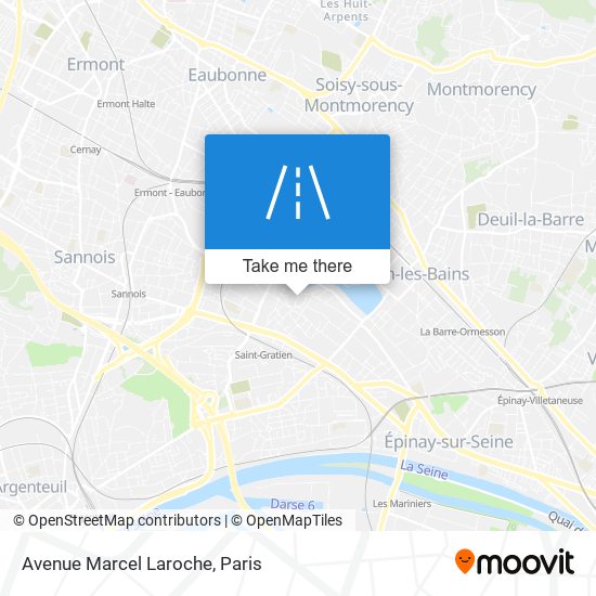 Mapa Avenue Marcel Laroche
