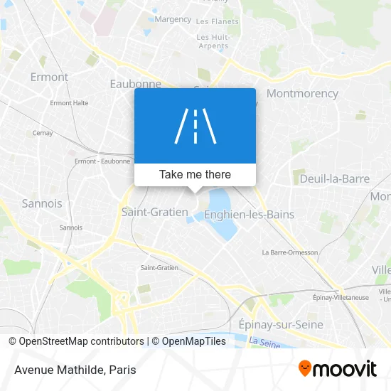 Avenue Mathilde map