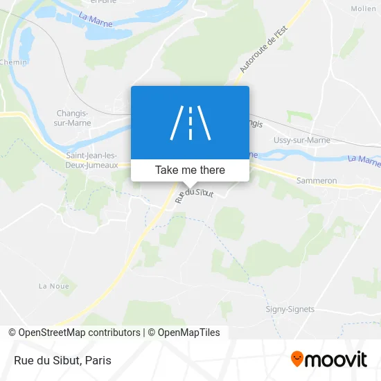 Rue du Sibut map