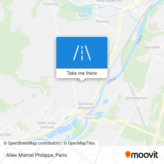 Mapa Allée Marcel Philippe