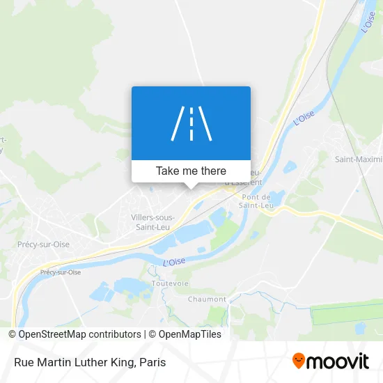 Rue Martin Luther King map