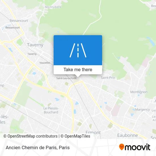Ancien Chemin de Paris map