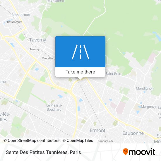 Sente Des Petites Tannières map