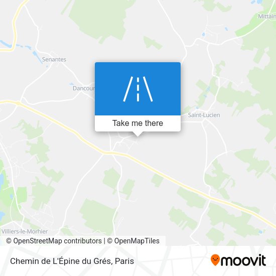 Chemin De L'Épine Du Grés map