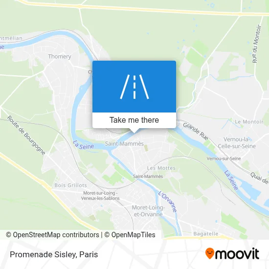 Promenade Sisley map