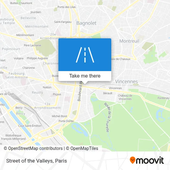 Rue Des Vallées map