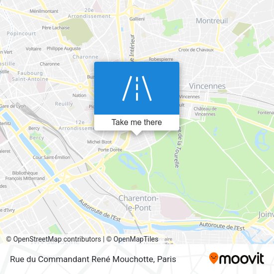 Rue du Commandant René Mouchotte map