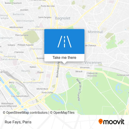 Rue Fays map