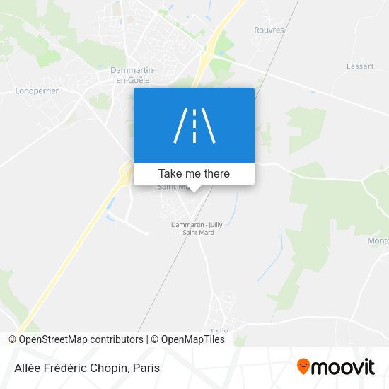 Allée Frédéric Chopin map
