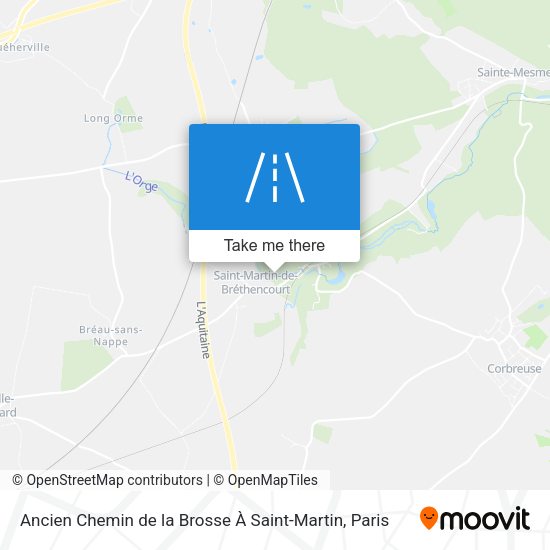Ancien Chemin de la Brosse À Saint-Martin map