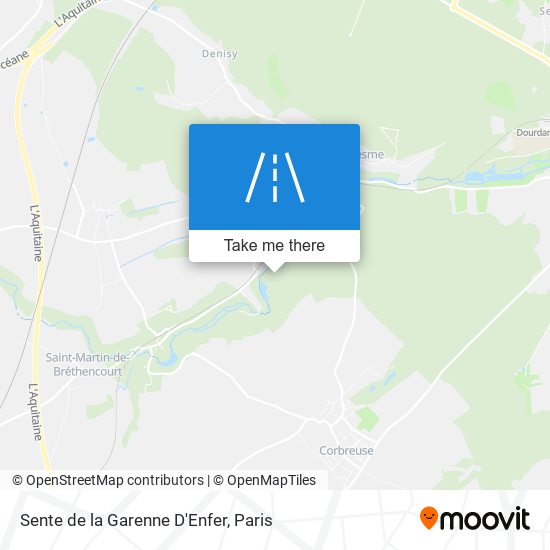 Sente De La Garenne D'Enfer map