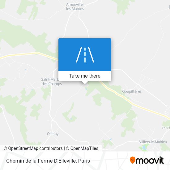 Chemin De La Ferme D'Elleville map