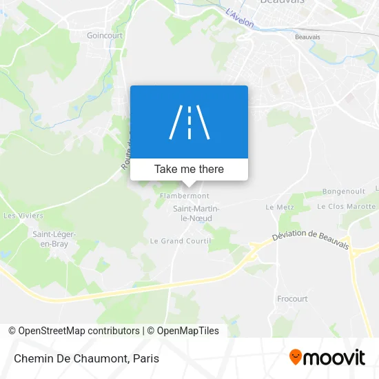 Chemin De Chaumont map