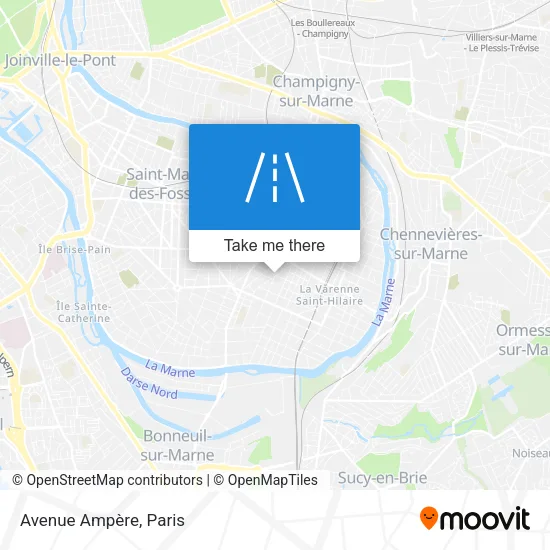 Avenue Ampère map