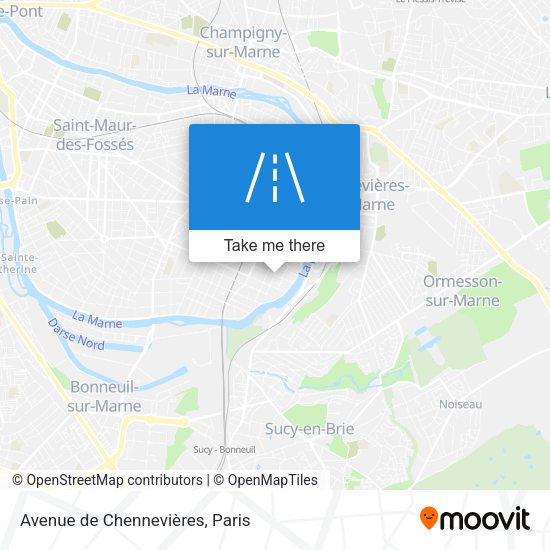 Avenue de Chennevières map