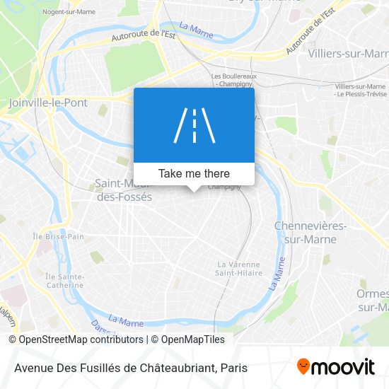 Avenue Des Fusillés de Châteaubriant map