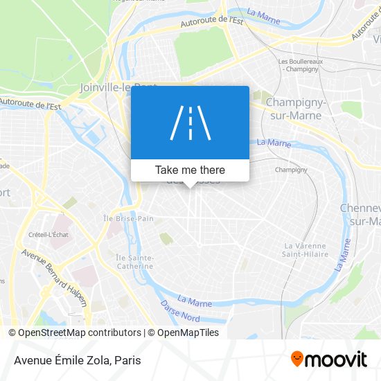 Avenue Émile Zola map