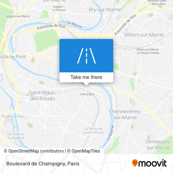 Boulevard de Champigny map