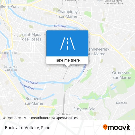 Boulevard Voltaire map