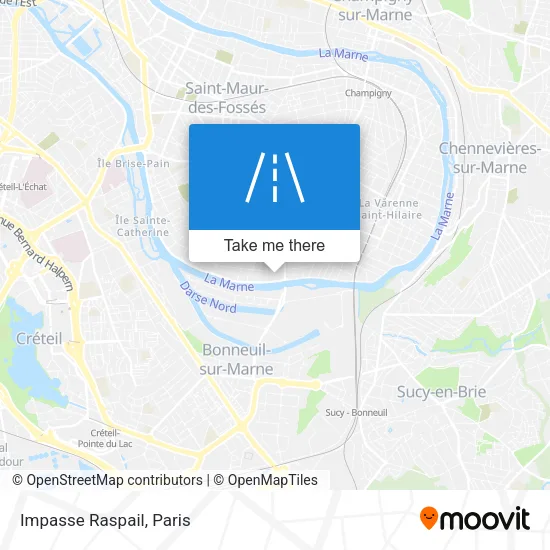 Impasse Raspail map