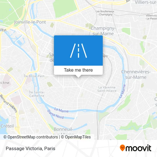 Passage Victoria map